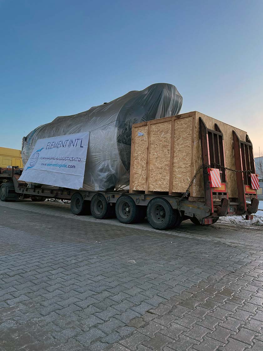 Shipment of 2 Steam Boilers and Burners from Turkey to Ozbekistan