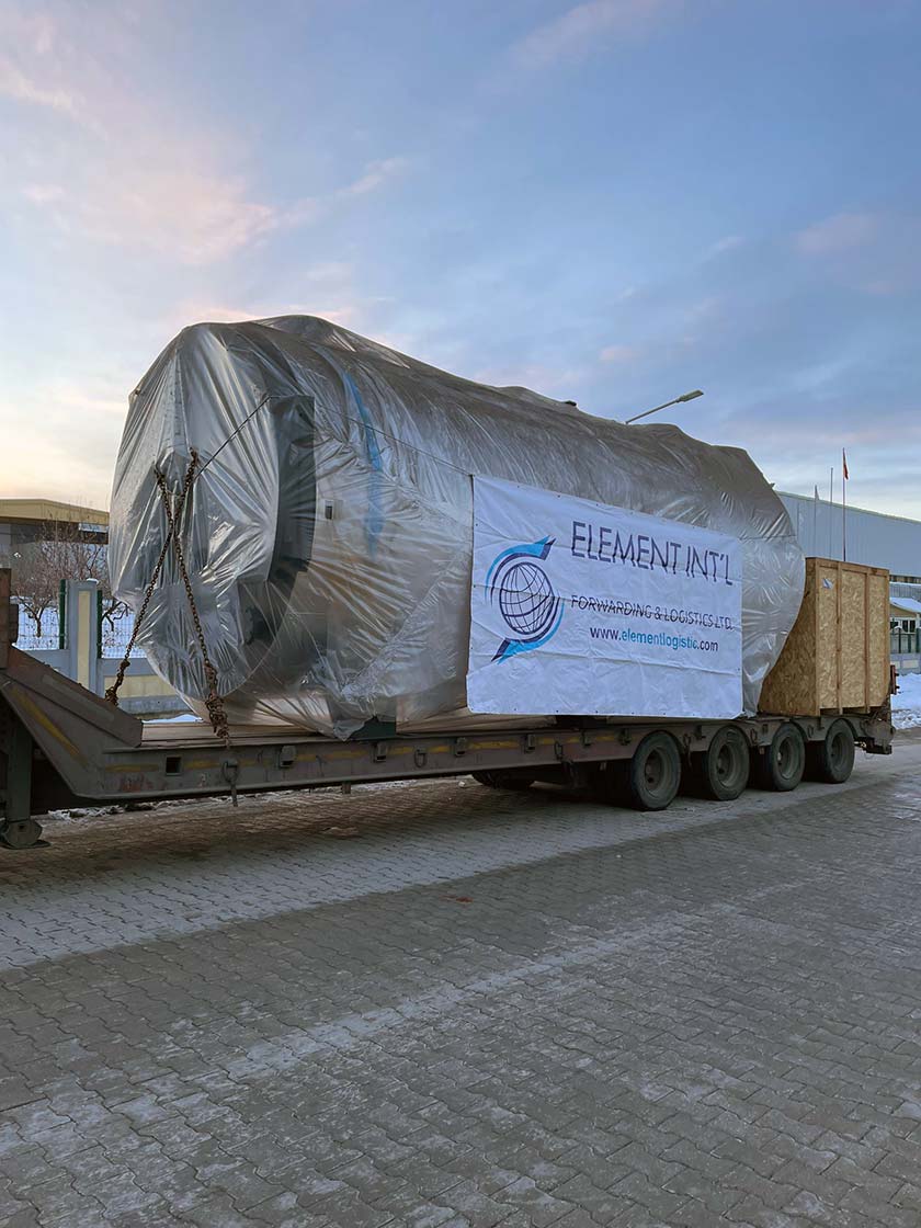 Shipment of 2 Steam Boilers and Burners from Turkey to Ozbekistan